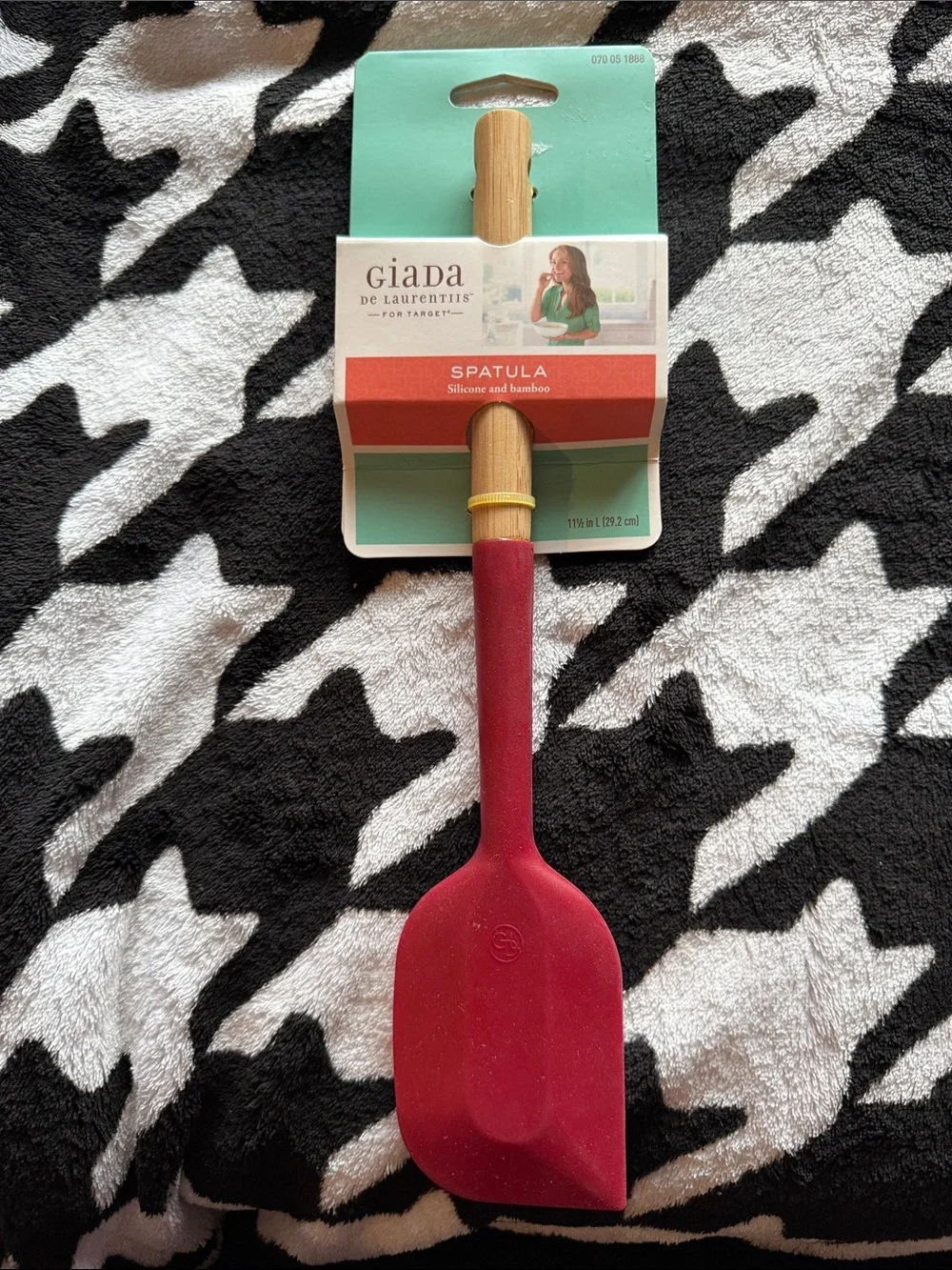 Giada Red Silicone & Bamboo Spatula + 3 Red Silicone Spatulas